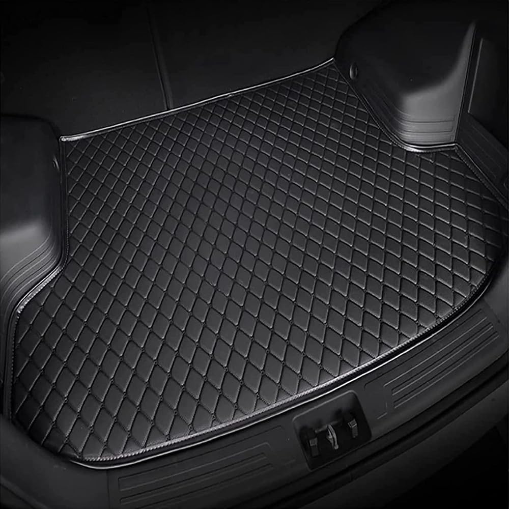 Auto Leder Kofferraummatten für Jaguar XE 2014-2018 rutschfest Kofferraumwanne Kratzfestem Kofferraum Schutzmatte leicht zu reinigen,E von NOLLAM