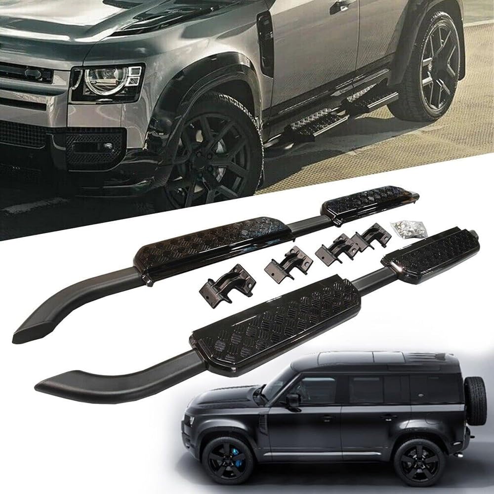 Auto Seitenschweller für Land Rover LR Defender 110 4D 2020-2023,Trittbretter Seitenschweller Anticrash Trittbretter Autotür Schürzen Styling Karosserie-Anbauteile Auto Seitenschweller für Land Rover LR Defender 110 4D 2020-2023,Trittbretter Seitenschweller Anticrash Trittbretter Autotür Schürzen Styling Karosserie-Anbauteile von NOLLAM
