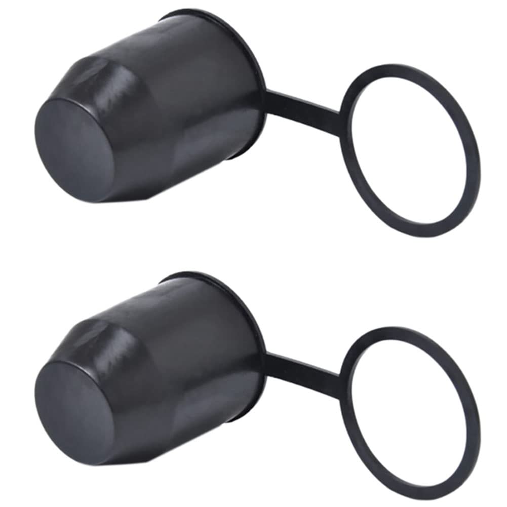 NONDK 2 x Abdeckung für Anhängerkupplung, schwarz, Schutzkappe für Anhängerkupplung, EIG88, geeignet für Wohnmobilanhänger NONDK 2 x Abdeckung für Anhängerkupplung, schwarz, Schutzkappe für Anhängerkupplung, EIG88, geeignet für Wohnmobilanhänger von NONDK