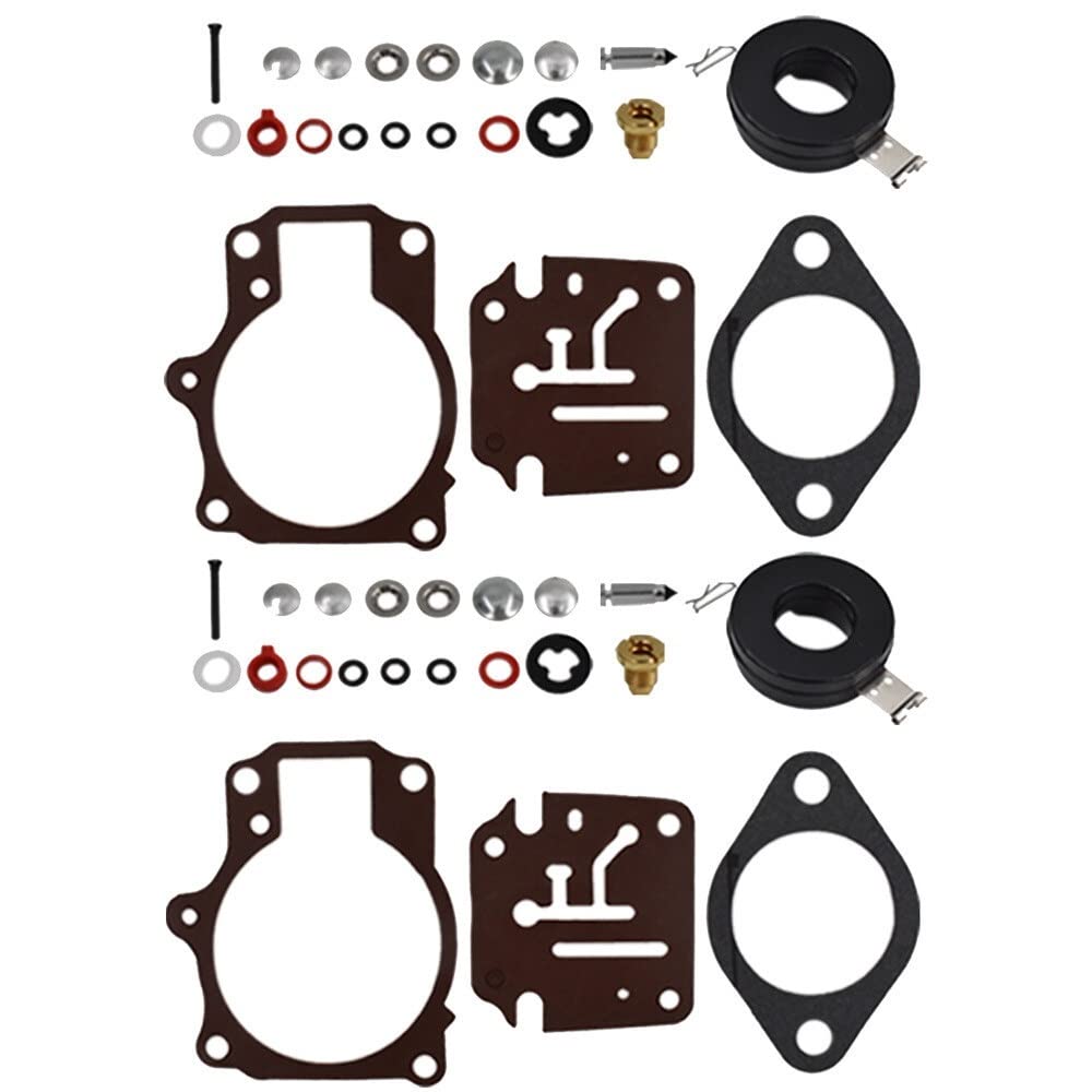 NONROT 2 Stück Vergaser Carb Rebuild Kit mit Schwimmer for Johnson for Evinrude 50 55 60 PS NONROT 2 Stück Vergaser Carb Rebuild Kit mit Schwimmer for Johnson for Evinrude 50 55 60 PS von NONROT