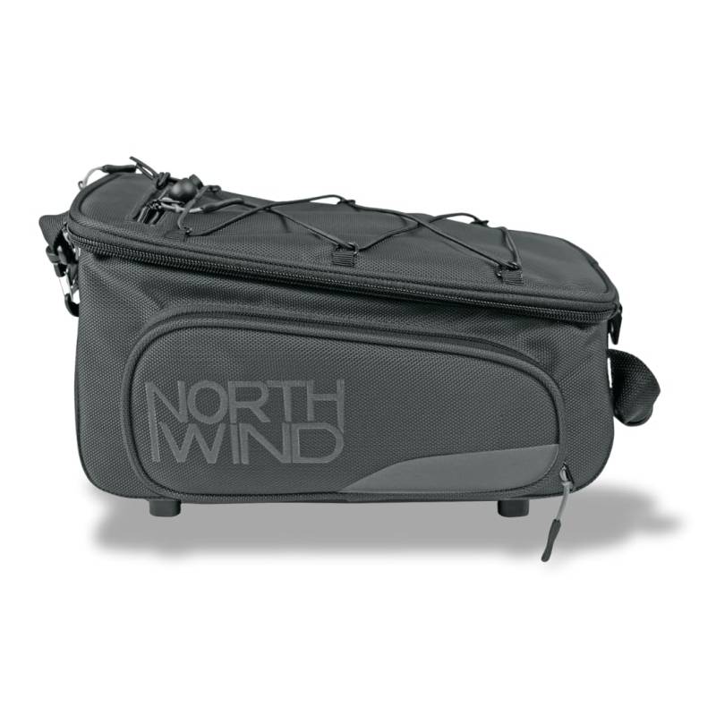 NORTHWIND SMARTBAG Classic MLT Gepäckträgertasche (Ausklappbare Seitentaschen, MonkeyLoad Adapterplatte, Wasserabweisend, Reflexaufdruck, 10l Stauraum) von Northwind