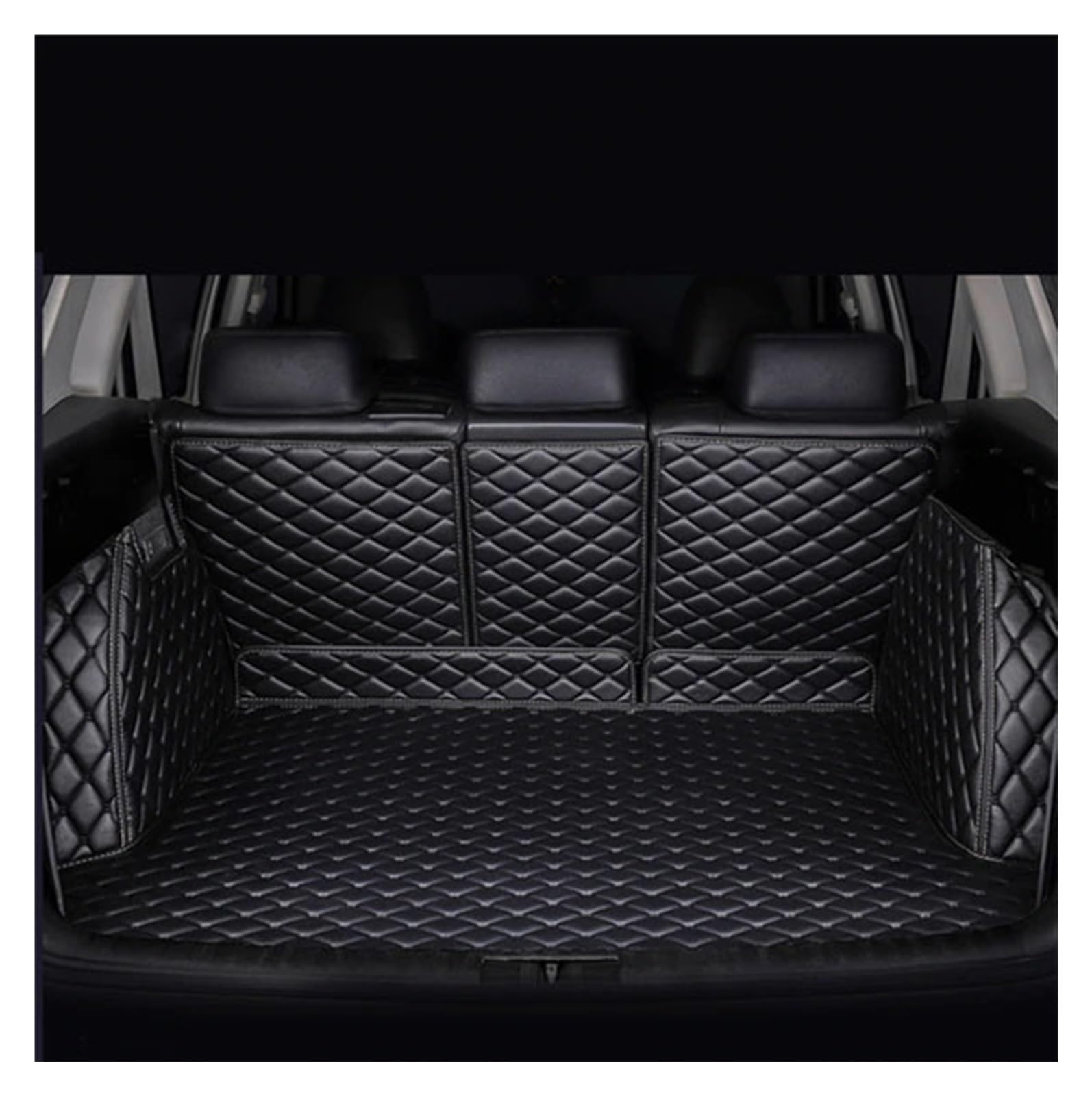 Für Q7 4L MK1 2006~2015 7-Sitzer Kofferraummatte Kofferraum Schutzmatte (Farbe : Black Black17) von NORTOK