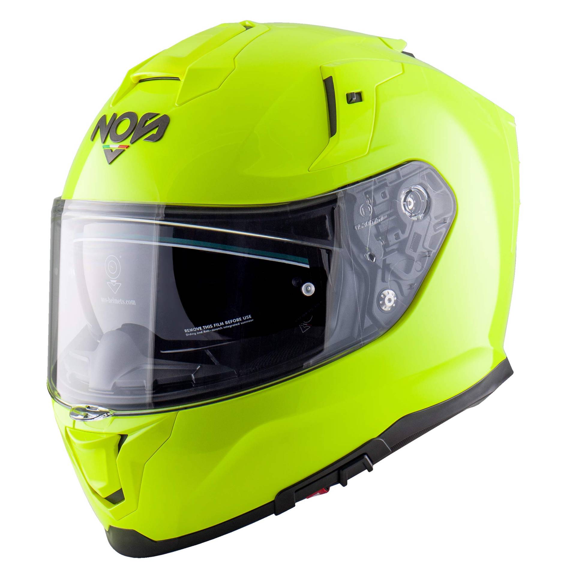 NOS Helmets Helm NS-10, XL, Fluor Yellow von NOS NEW OWN STYLE