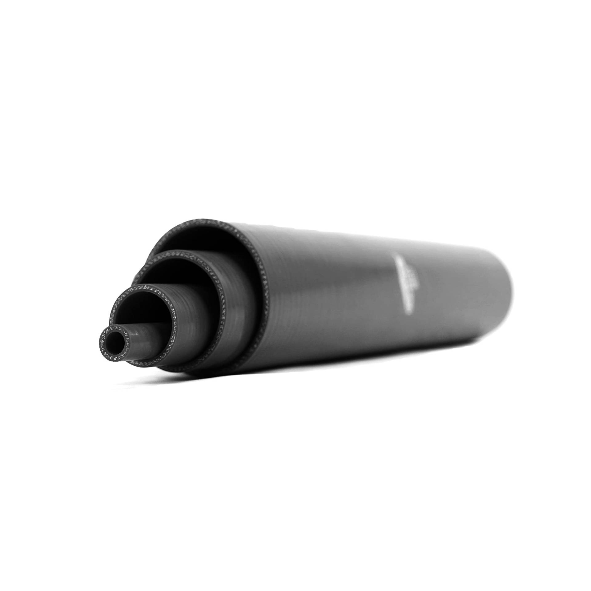 NovaNox® 0,5M Silikonschlauch ID 11-90mm Ladeluftschlauch *Größe wählbar*, Innendurchmesser:Ø 64 mm, Farbe:Schwarz von NOVANOX GERMAN ENGINEERING