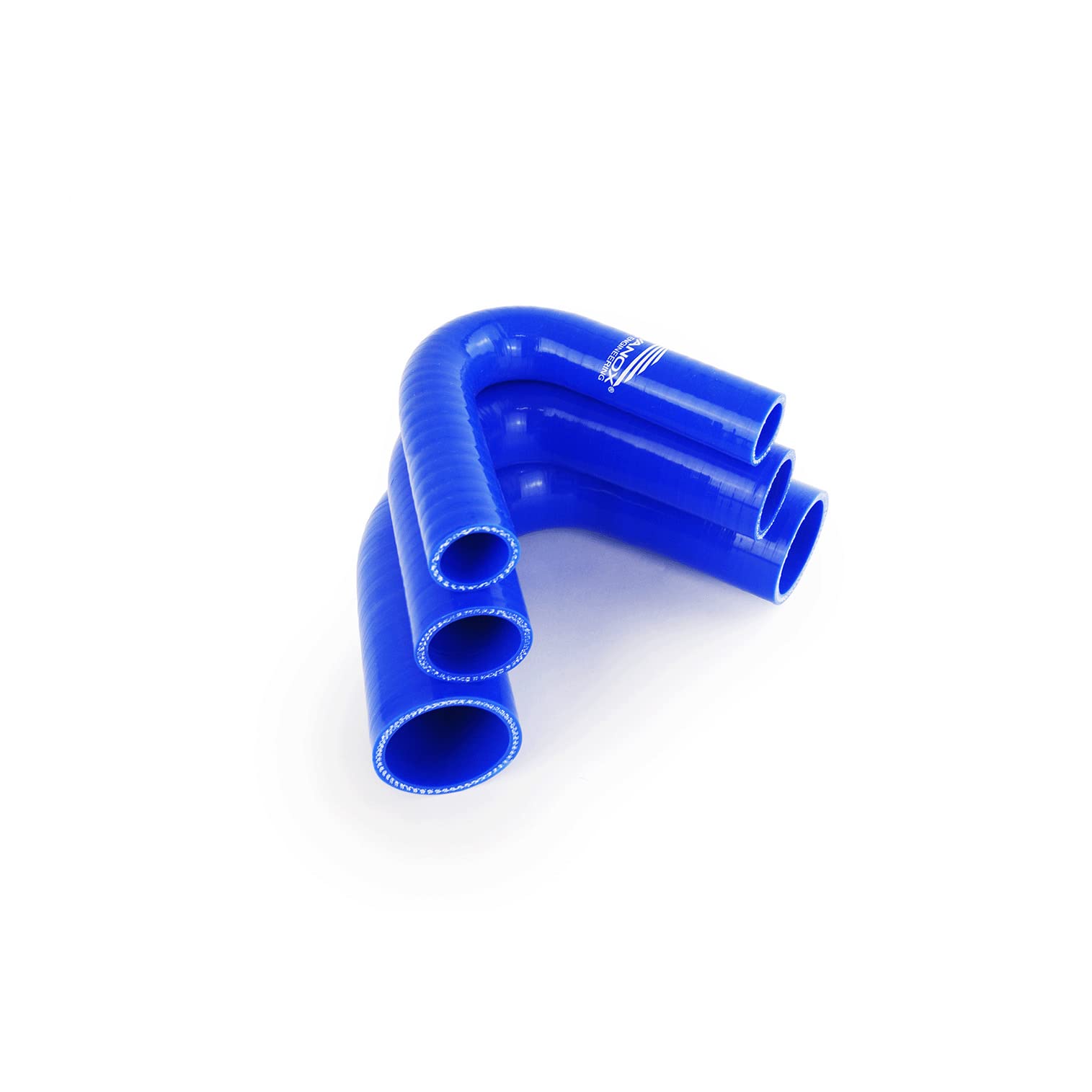 NovaNox® Silikonbogen 135° ID Ø 25 mm bis 76 mm Silikonschlauch *Größe wählbar*, Innendurchmesser:Ø 35 mm, Farbe:Blau von NOVANOX GERMAN ENGINEERING