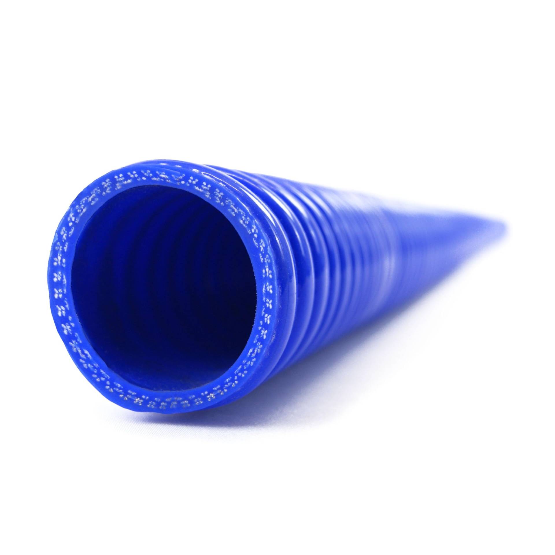 NovaNox® Superflex Silikonschlauch Drahteinlage Ø 13mm bis 54mm Größe wählbar, Innendurchmesser:Ø 35 mm, Farbe:Blau von NOVANOX GERMAN ENGINEERING