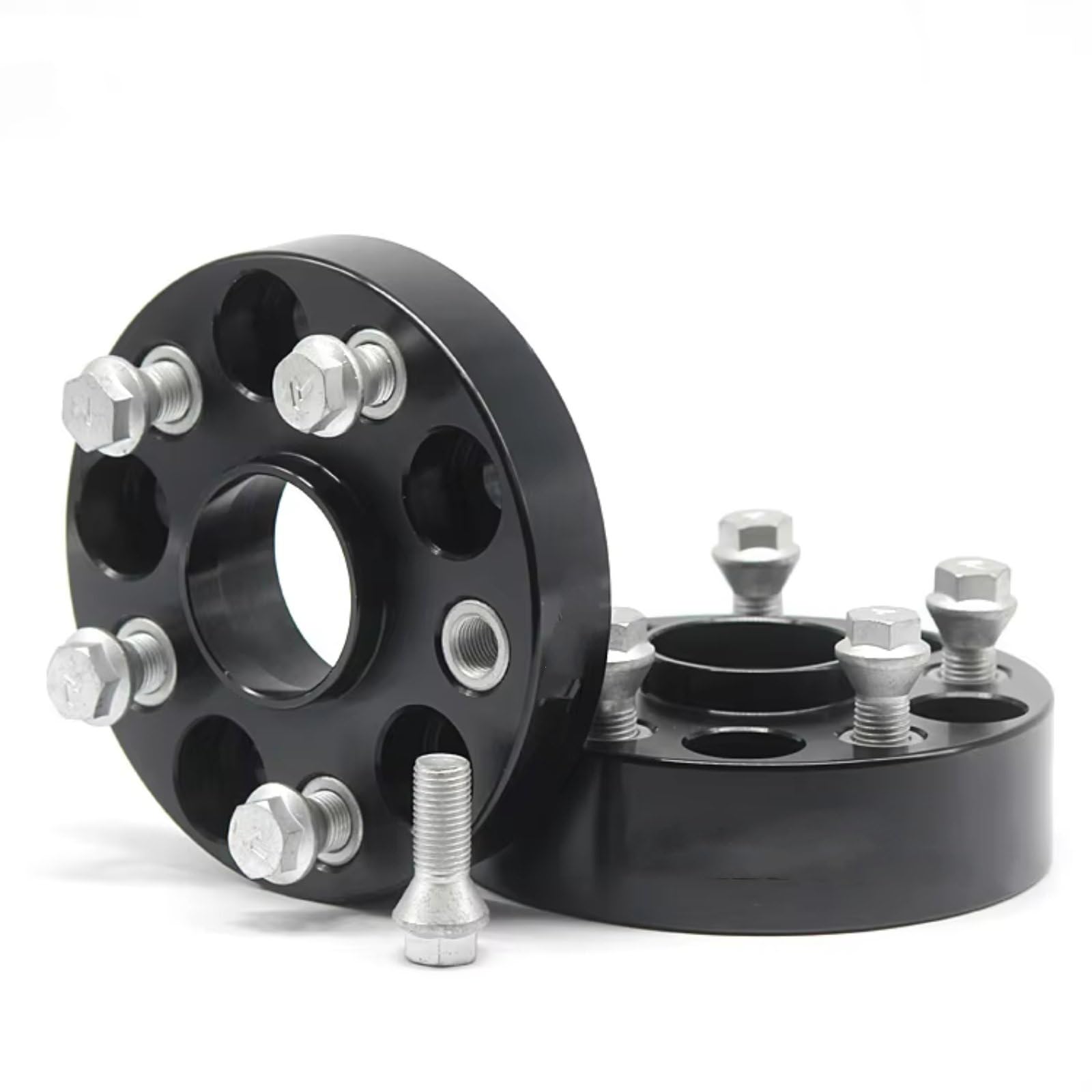 Auto Distanzscheiben Für 25/30/35/40/45/50/60mm PCD 5x112 CB 66,6mm Rad Spacer Adapter Universal Serie Auto M14x1.25 Spurverbreiterung Stahl(25MM) von NOVEMS
