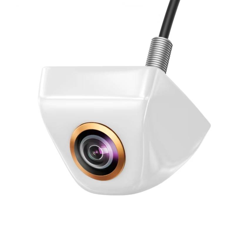 Einparkkamera Kamera 170 ° Full HD Nachtsicht Rückwärts AHD Fisheye Fahrzeug Parkkamera Rückfahrkameras(White-CVBS-AHD720P) von NOVEMS
