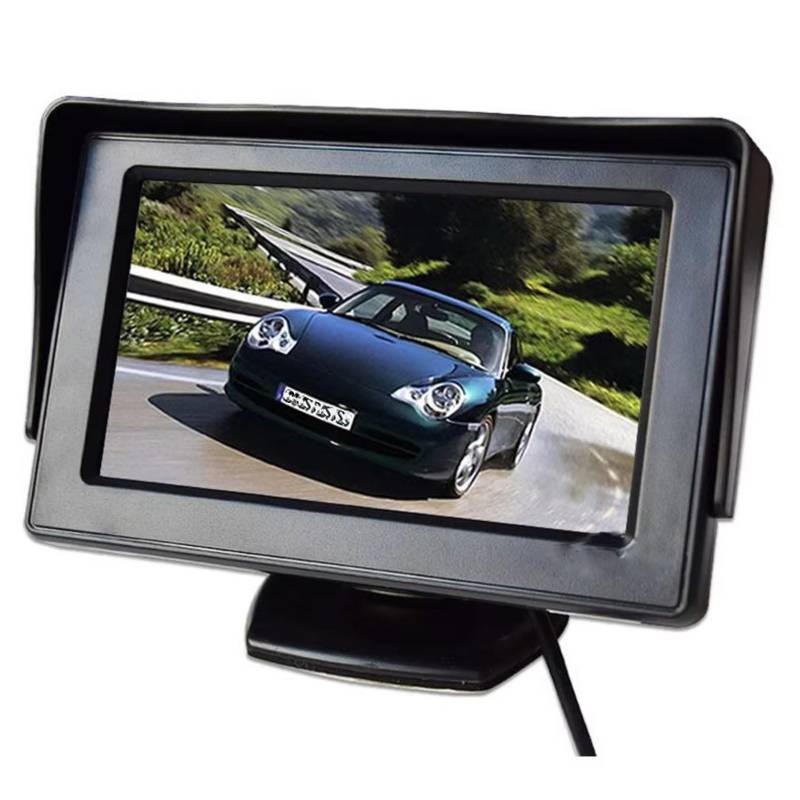 Einparkkamera Kamera 4,3 "Zoll TFT LCD Auto Monitor Auto Reverse Parkplatz Monitor Display für Rückansicht Kamera DVD Rückfahrkameras von NOVEMS