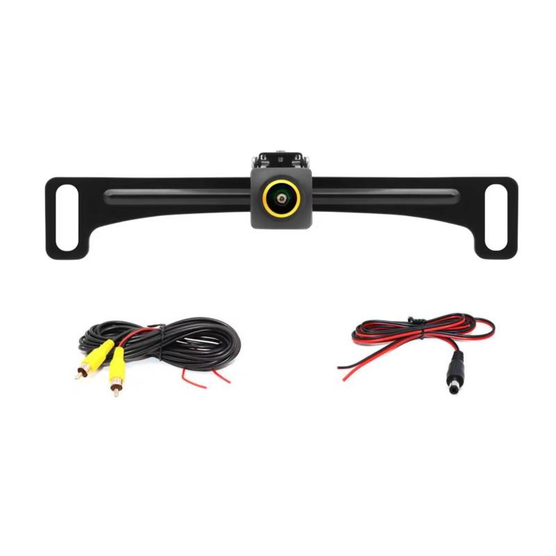 Einparkkamera Kamera 4K 1080P Auto Rückfahrkamera Wasserdicht HD 180 ° Reversible Backup Nummernschild Nachtsicht Rückfahrkameras(CVBS) von NOVEMS