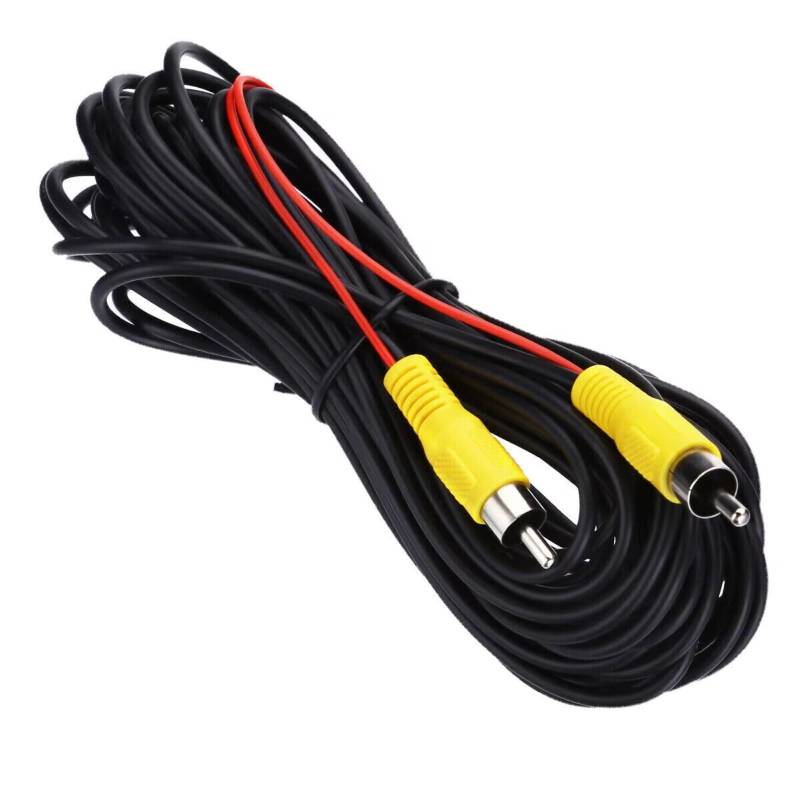 Einparkkamera Kamera Auto Auto RCA Verlängerung Video Kabel Rückansicht Backup Kamera & Erkennung Draht Rückfahrkameras(15M RCA Video Cable) von NOVEMS
