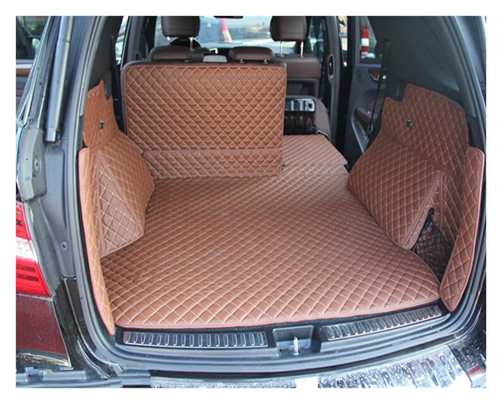 Für Benz ML 350 W166 2015–2012, für ML350 2014, spezielle Kofferraummatten, wasserdichte Kofferraumteppiche Auto Kofferraum Schutzmatte (Farbe : All Black) von NOVEMS