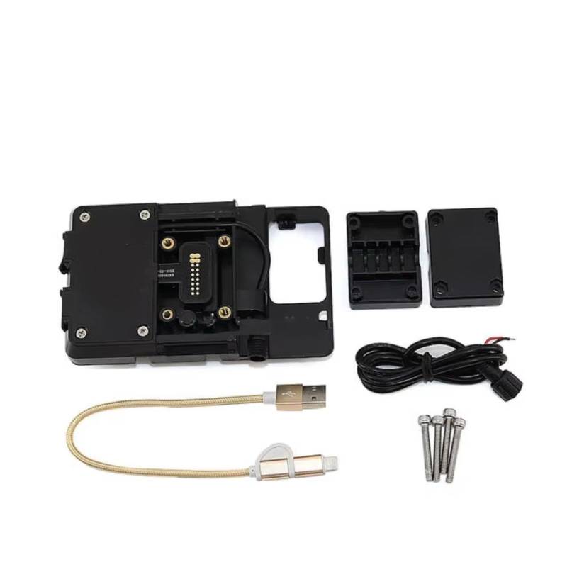 Handyhalter Motorrad Für F850Gs Für Abenteuer 2018-2019 Moto Windschutzscheibe Ständer Halter Telefon Mobile GPS Navigation Platte Halterung(E USB Phone Holder) von NOVEMS