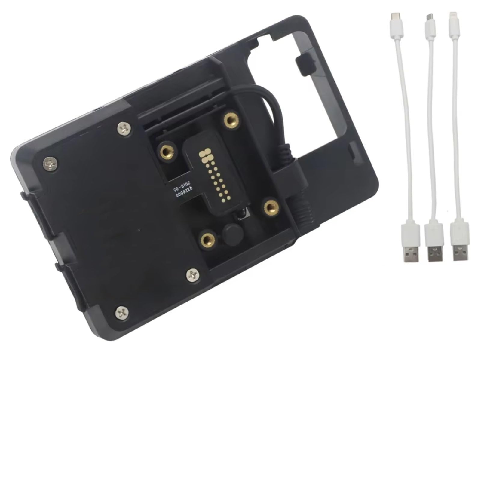 Handyhalter Motorrad Für NC 750 X 2021 Motorrad Telefon GPS Halterung Drahtlose Lade Windschutzscheibe 22mm Navigation Halterung Ständer Halter(22MM USB Charge) von NOVEMS
