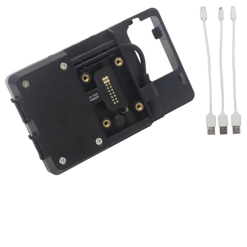 Handyhalter Motorrad Für NC 750 X 2021 Motorrad Telefon GPS Halterung Drahtlose Lade Windschutzscheibe 22mm Navigation Halterung Ständer Halter(22MM USB Charge) von NOVEMS
