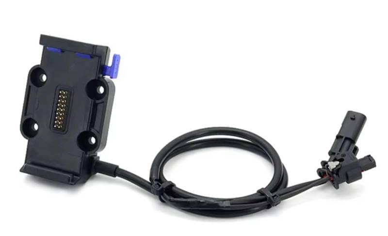 Handyhalter Motorrad Für R1200GS Für R1250GS USB Mobile Motorrad Telefon GPS Navigation Halterung Drahtlose Lade Unterstützung(Blue - 22mm) von NOVEMS