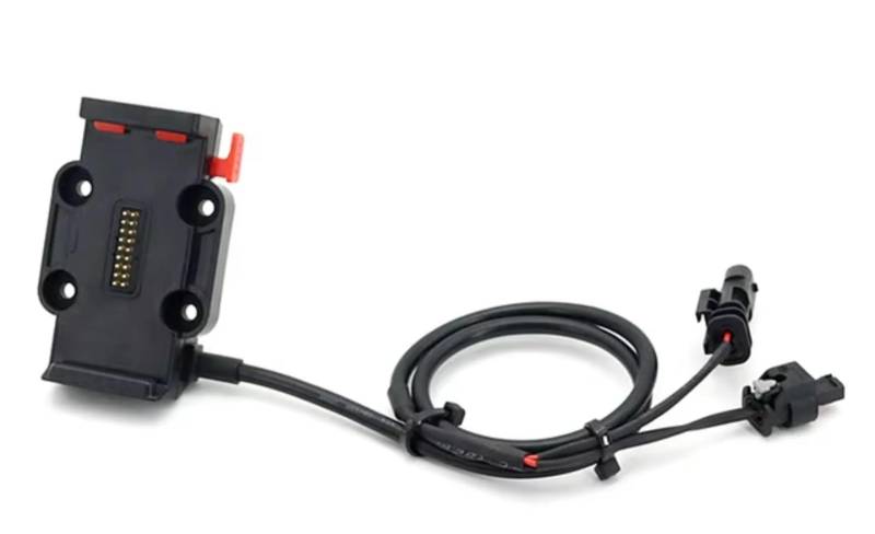 Handyhalter Motorrad Für R1200GS Für R1250GS USB Mobile Motorrad Telefon GPS Navigation Halterung Drahtlose Lade Unterstützung(Red - 22mm) von NOVEMS