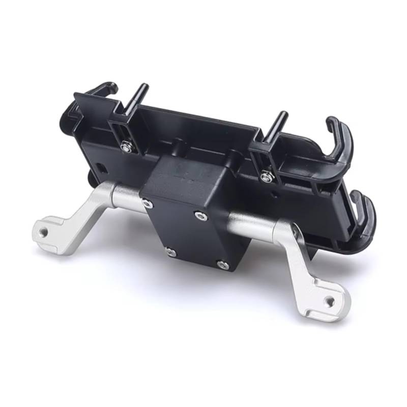 Handyhalter Motorrad Für Tiger 1200 Für TIGER1200 GT PRO 2023 Motorrad Neue GPS Navigation Platte Halterung Windschutzscheibe Stand Handy Halter(Bracket Silver 12MM) von NOVEMS