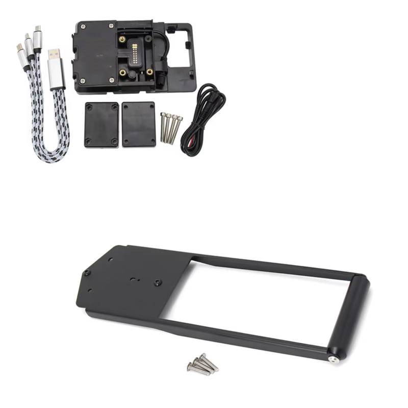 Handyhalter Motorrad Für Tracer 9 GT 2021 2022 Motorrad GPS Telefon Navigation Halterung USB Ladegerät Halter Halterung Ständer(G) von NOVEMS
