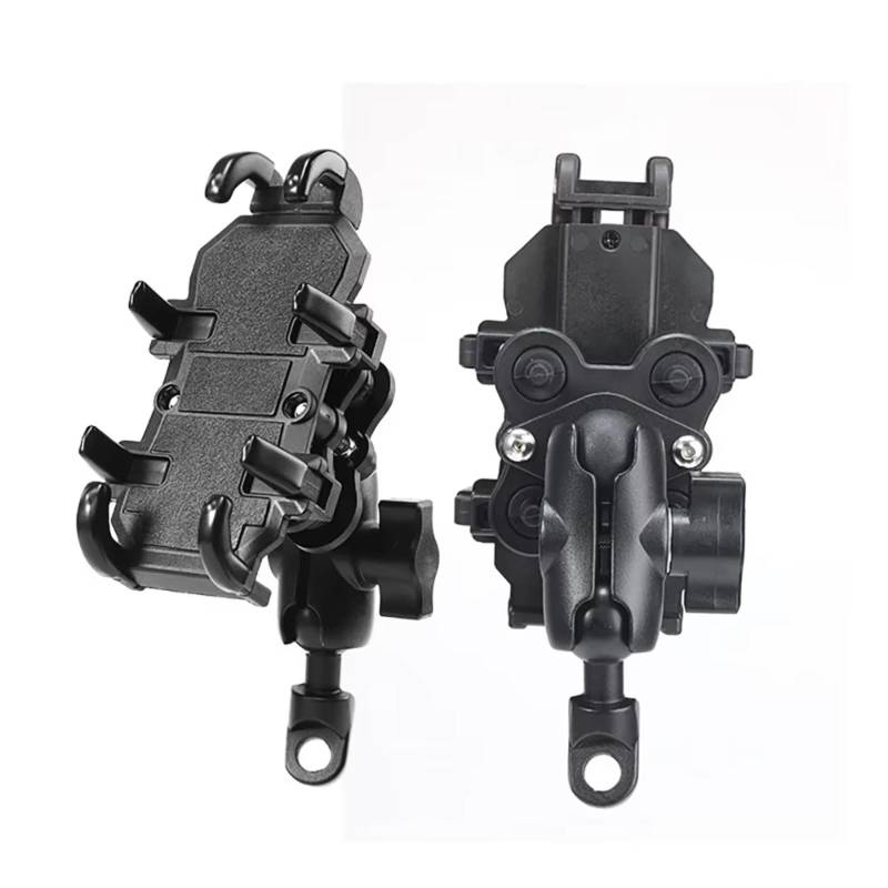 Handyhalter Motorrad Motorradfahren GPS Elektro-Fahrrad Legierung Motorrad Lenker Telefonhalter Ständer Halterung Stoßdämpfung(Mirror Shock) von NOVEMS