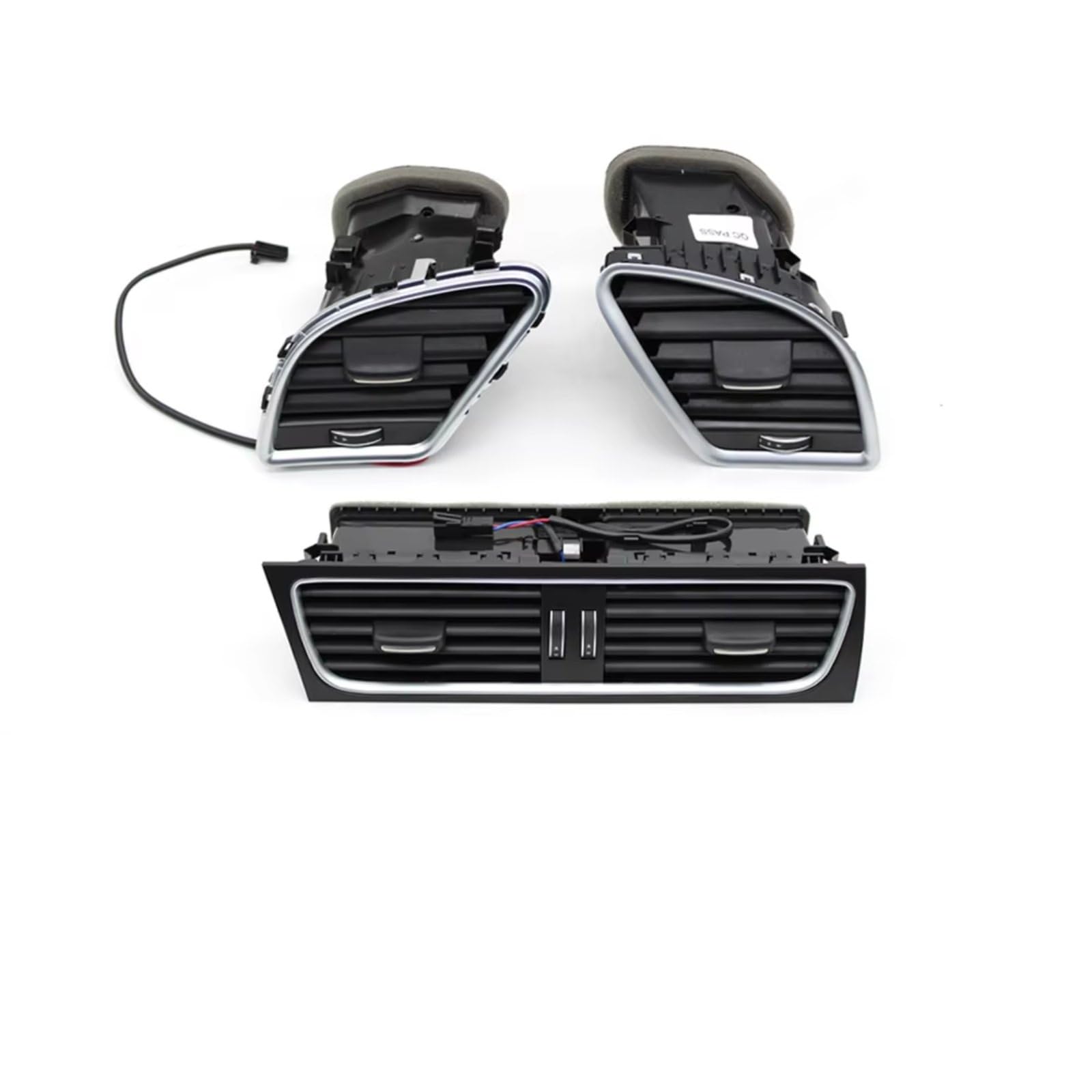 NOVEMS Klimaanlage Lüftungsdüse Für A4 B8 A5 2009-2016 8KD820901,8KD820902 LHD Auto Front Dashboard Mitte Links Rechts AC Vent Outlet Grille Montage Lüftungsgitter Autos(LHD Set) von NOVEMS