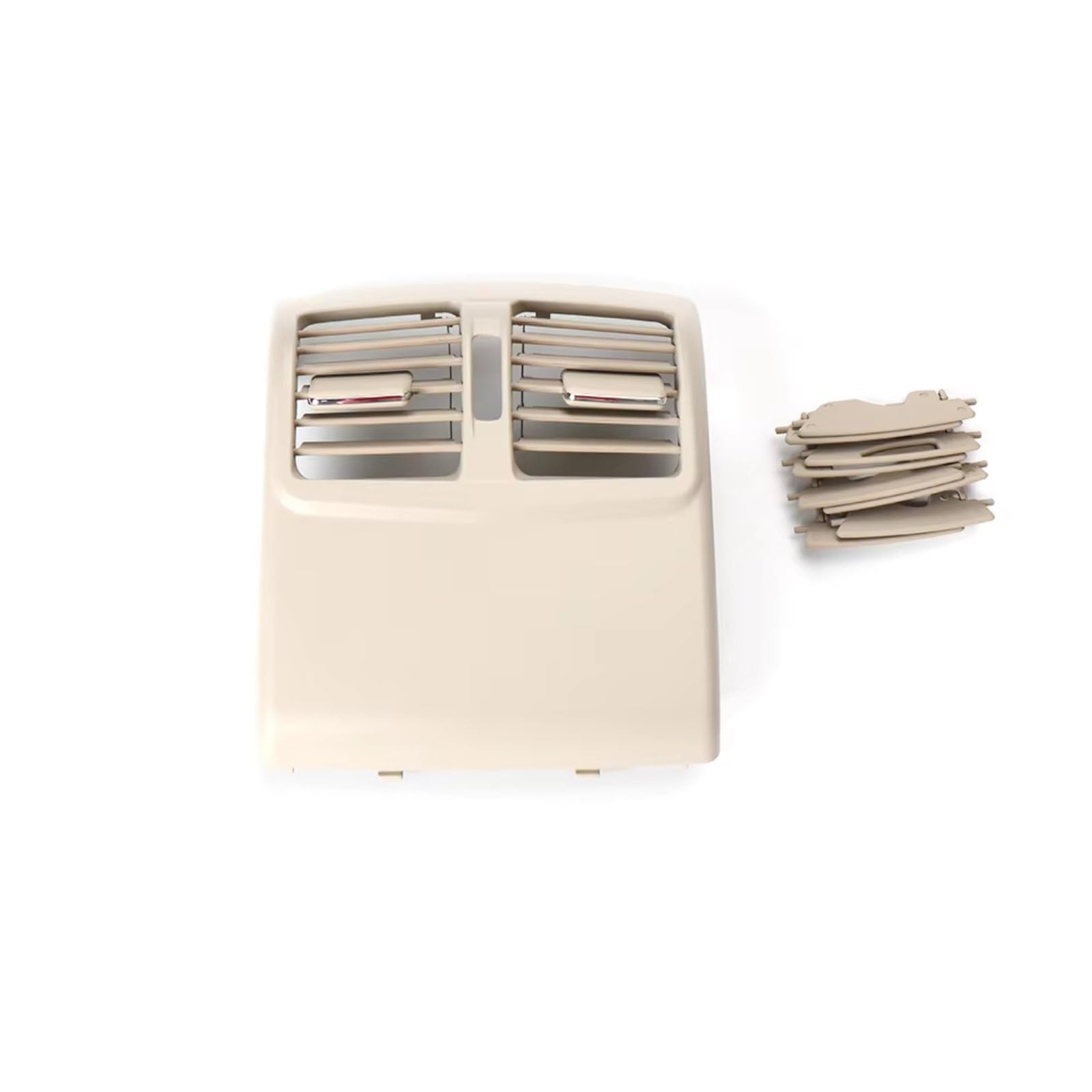 NOVEMS Klimaanlage Lüftungsdüse Für Benz E-Klasse W212 21283009549116 Auto-Innenraum Hinten AC Klimaanlage Vent Outlet Grille Lüftungsgitter Autos(A Light Beige) von NOVEMS