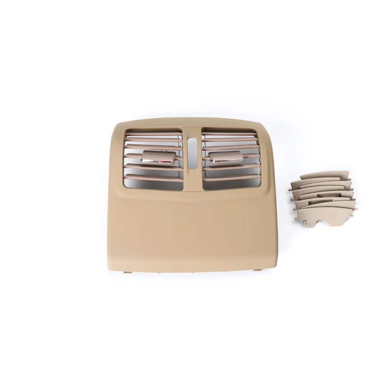 NOVEMS Klimaanlage Lüftungsdüse Für Benz W212 E-Klasse Konsole Klimaanlage Lüftungsgitter Air Outlet Rahmen 2128300954 Auto Hinten Center AC Vent Lüftungsgitter Autos(B Dark Beige) von NOVEMS