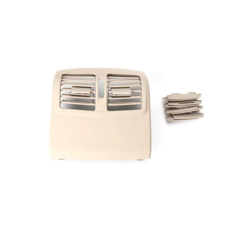 NOVEMS Klimaanlage Lüftungsdüse Für Benz W212 E-Klasse Konsole Klimaanlage Lüftungsgitter Air Outlet Rahmen 2128300954 Auto Hinten Center AC Vent Lüftungsgitter Autos(B Light Beige) von NOVEMS