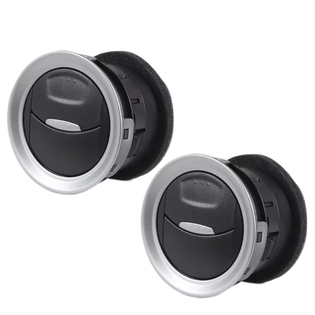 NOVEMS Klimaanlage Lüftungsdüse Für Ford Für Fiesta 2006-2016 Für Connect 2009-2013 8A6HAQ18B09 Air Vent Grille Diffusor Klimaanlage Outlet 1697430 Lüftungsgitter Autos(2 x Chrome) von NOVEMS