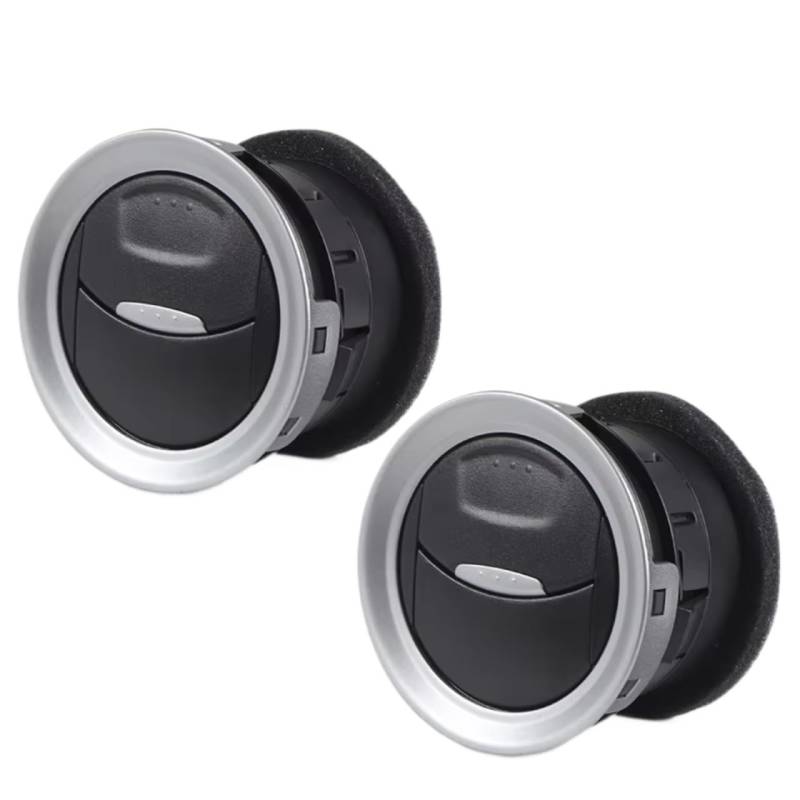 NOVEMS Klimaanlage Lüftungsdüse Für Ford Für Fiesta 2006-2016 Für Connect 2009-2013 8A6HAQ18B09 Air Vent Grille Diffusor Klimaanlage Outlet 1697430 Lüftungsgitter Autos(2 x Chrome) von NOVEMS