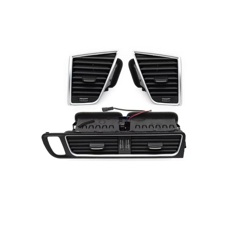 NOVEMS Klimaanlage Lüftungsdüse Für Q5 2009-2018 8R1820951 8R1820901 LHD Front Dashboard Links Rechts Mitte Klimaanlage AC Vent Grille Outlet Montage Lüftungsgitter Autos(LHD- Set) von NOVEMS