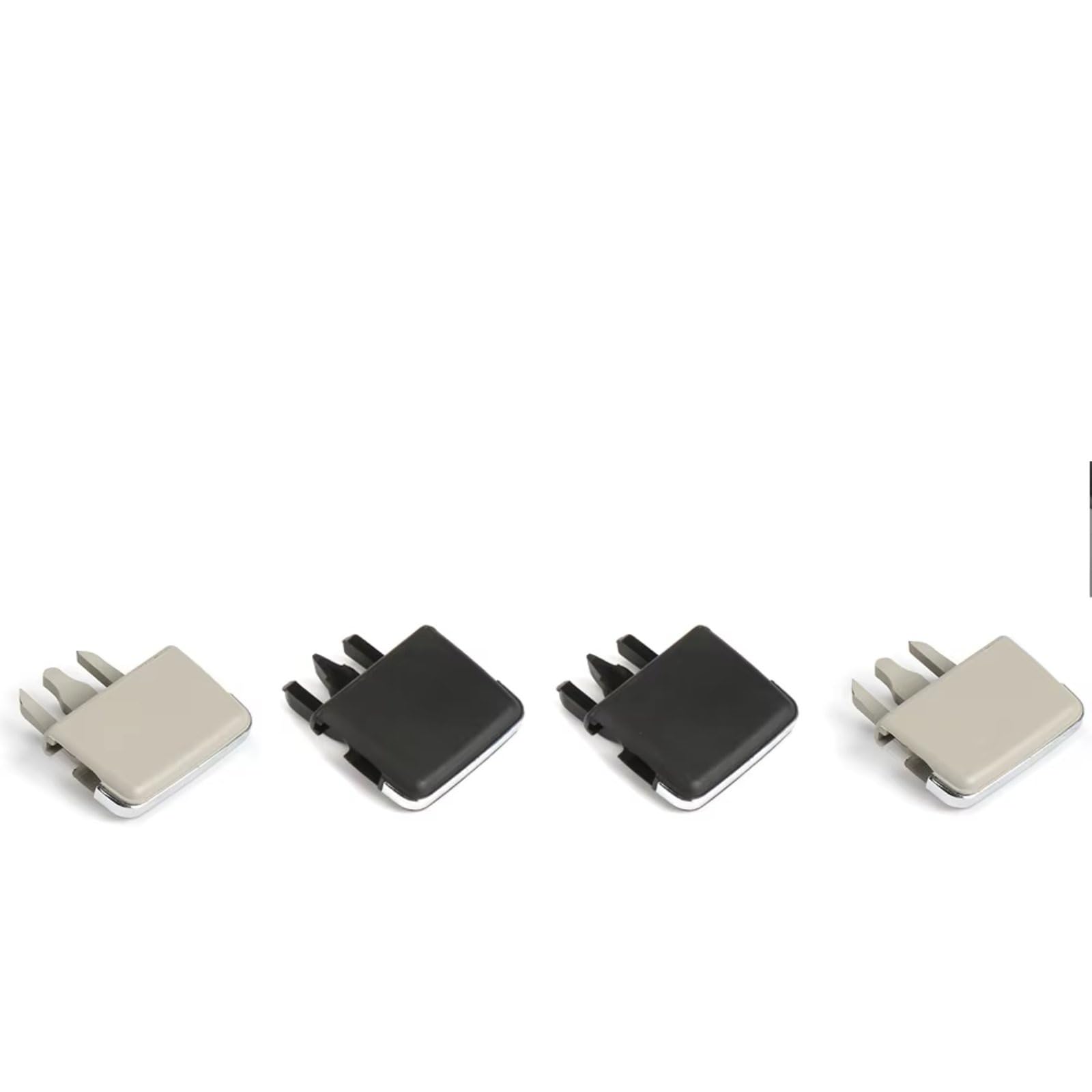 NOVEMS Klimaanlage Lüftungsdüse Für Toyota Für Corolla 2004-2013 Autoteile Innenraum Auto Center Dash A/C Vent Louvre Blade Slice Klimaanlage Clip Lüftungsgitter Autos(1 Set Beige Black) von NOVEMS