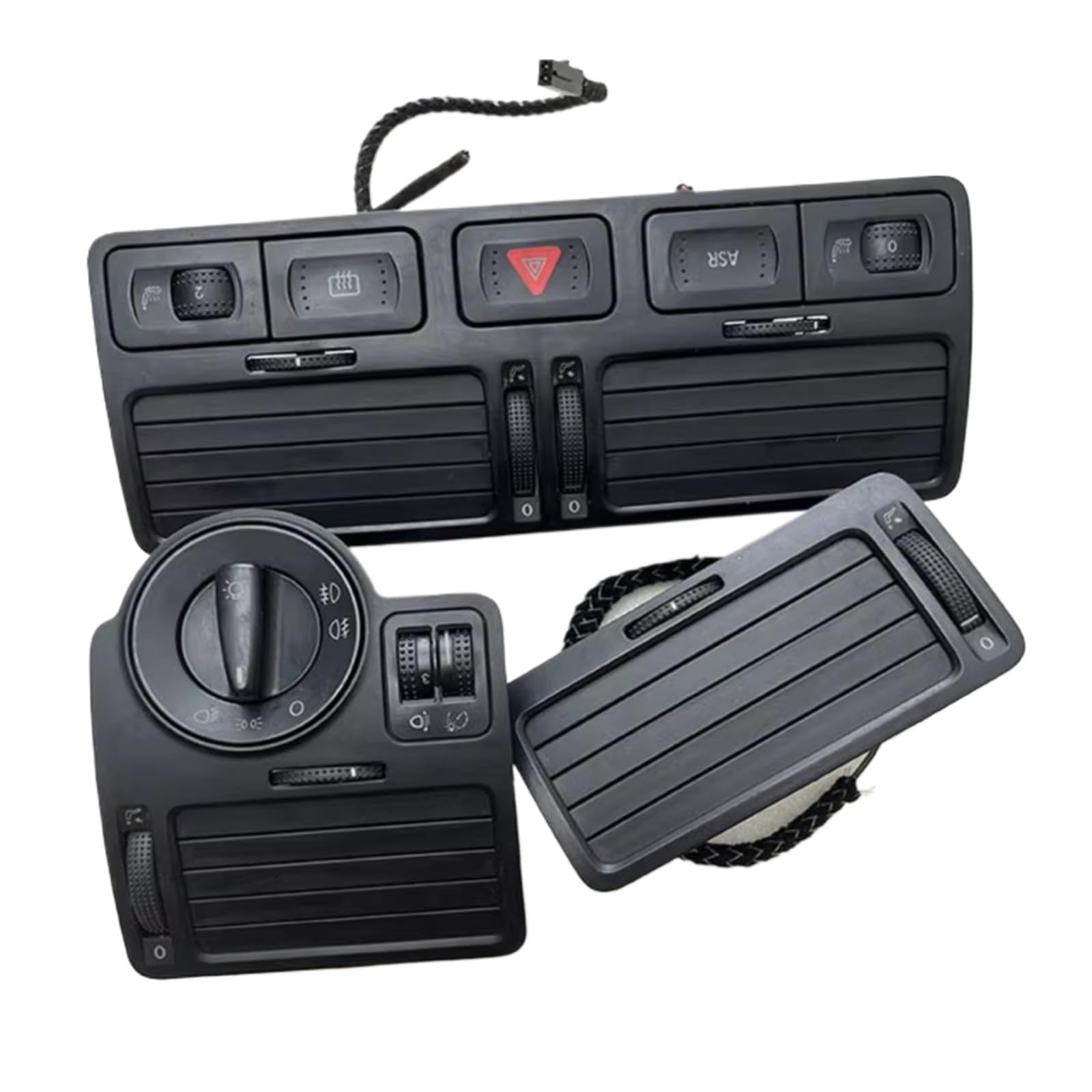 NOVEMS Klimaanlage Lüftungsdüse Für Vw Für Bora Für Jetta Für Golf Für MK4 1J1819710B Auto Schwarz Instrument Air Outlet Zentrale Klimaanlage Lüftungsgitter Autos von NOVEMS
