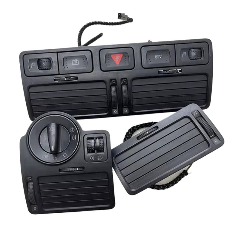 NOVEMS Klimaanlage Lüftungsdüse Für Vw Für Bora Für Jetta Für Golf Für MK4 1J1819710B Auto Schwarz Instrument Air Outlet Zentrale Klimaanlage Lüftungsgitter Autos von NOVEMS