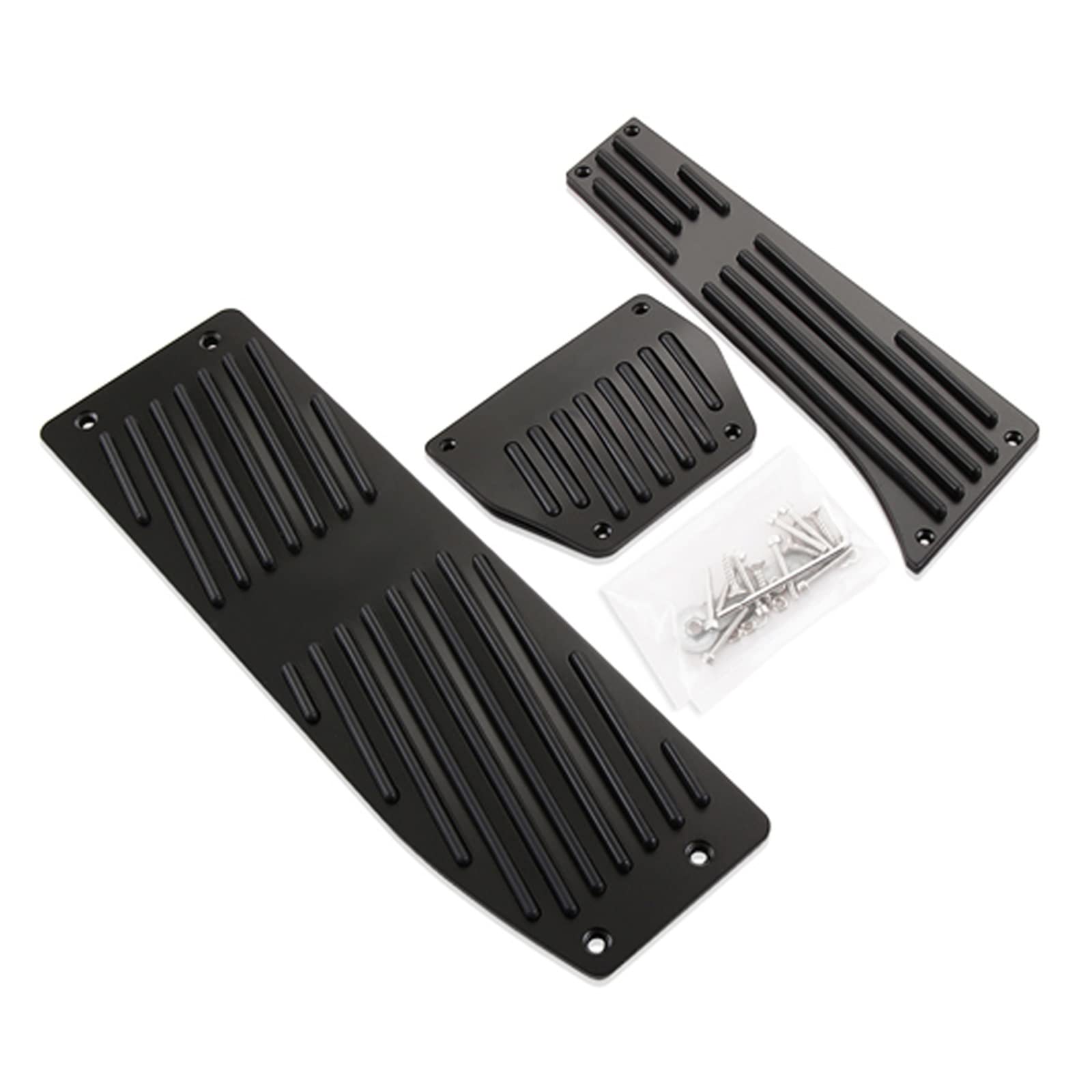 Pedalkappen Für 3 5 Serie E30 E32 E34 E36 E38 E39 E46 E87 E90 E91 Für X5 Für X3 Z3 Accelerator Bremse Fußstütze Pedal Pads Pedalauflage(Black Drill for AT) von NOVEMS