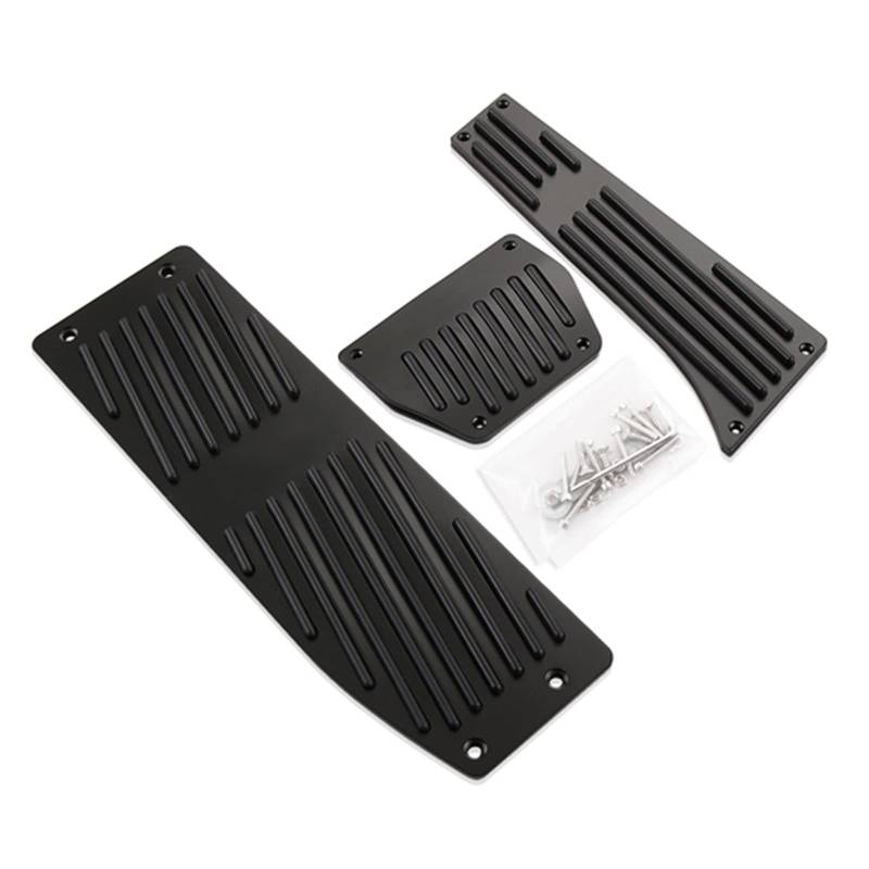 Pedalkappen Für 3 5 Serie E30 E32 E34 E36 E38 E39 E46 E87 E90 E91 Für X5 Für X3 Z3 Accelerator Bremse Fußstütze Pedal Pads Pedalauflage(Black Drill for AT) von NOVEMS