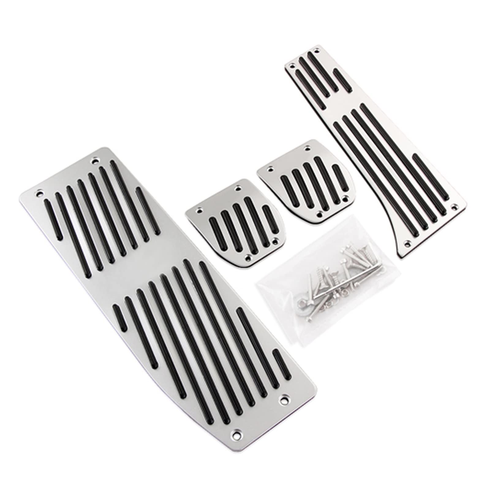 Pedalkappen Für 3 5 Serie E30 E32 E34 E36 E38 E39 E46 E87 E90 E91 Für X5 Für X3 Z3 Accelerator Bremse Fußstütze Pedal Pads Pedalauflage(Drill 4pieces for MT) von NOVEMS