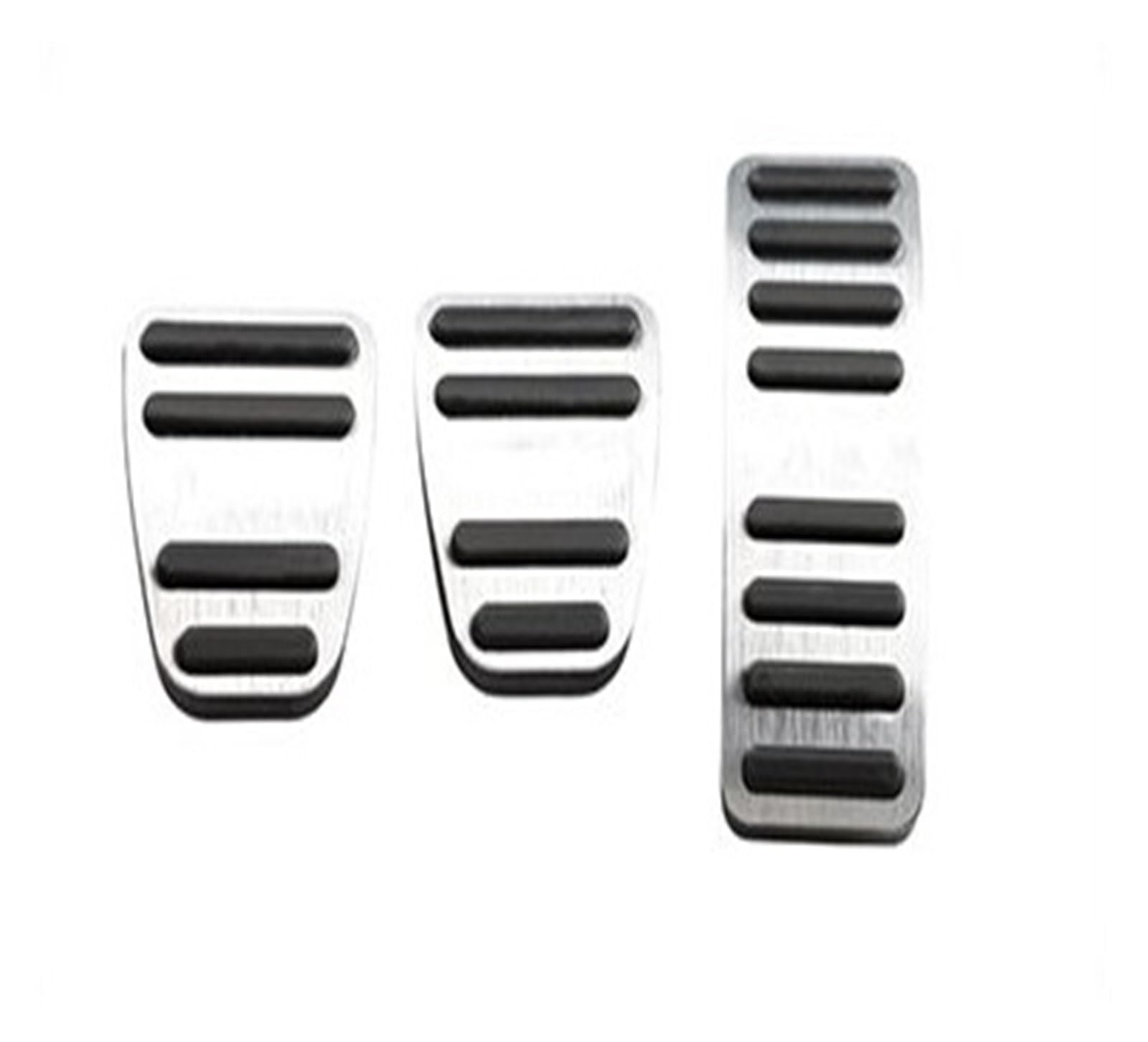 Pedalkappen Für Chery Für Jetour Für Schneidigen ICH-DM 2022 2023 Auto Accelerator Kraftstoff Gas Brems Kupplung Pedale Abdeckung Anti-Slip Pads Pedalauflage(MT Silver) von NOVEMS