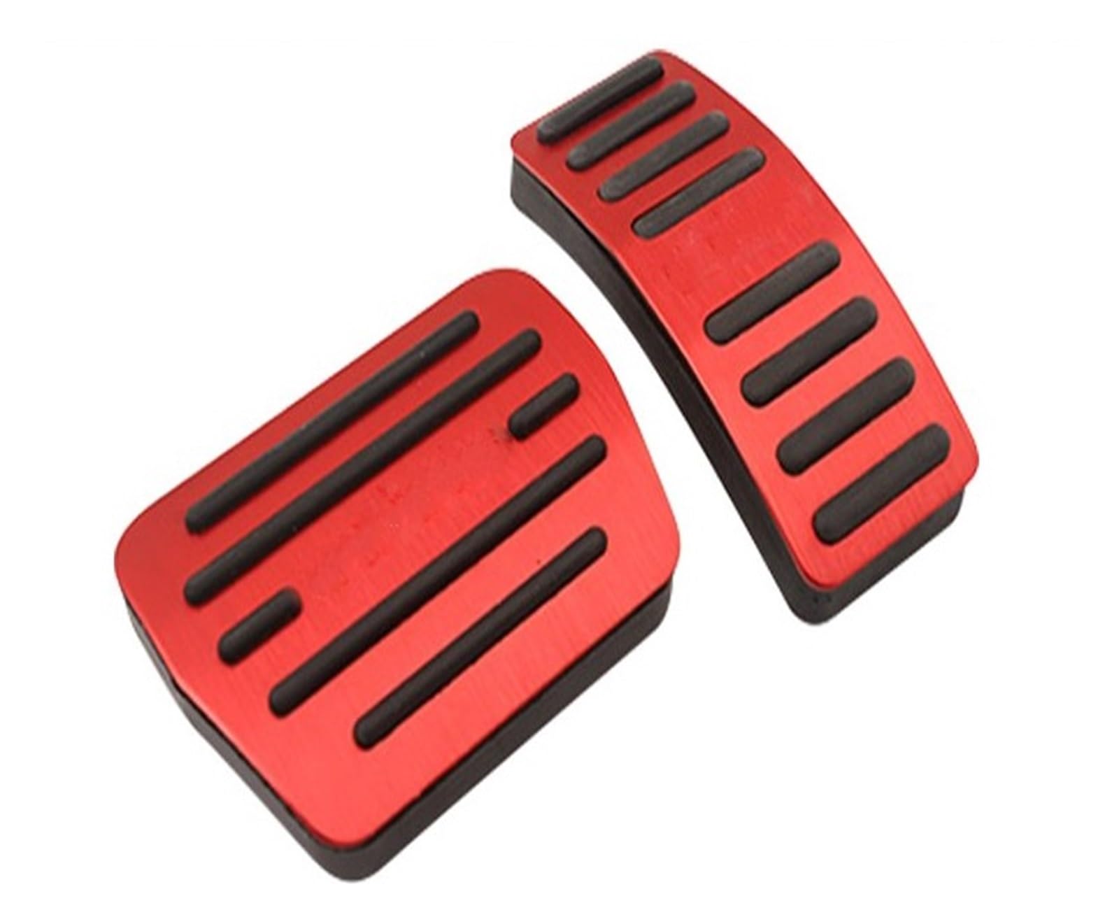 Pedalkappen Für Chery Für Omoda 5 Für C5 FX 2022-2024 Aluminium Auto Fuß Accelerator Gas Bremspedale Kupplung Abdeckung Anti-Slip Pads Pedalauflage(AT Red) von NOVEMS