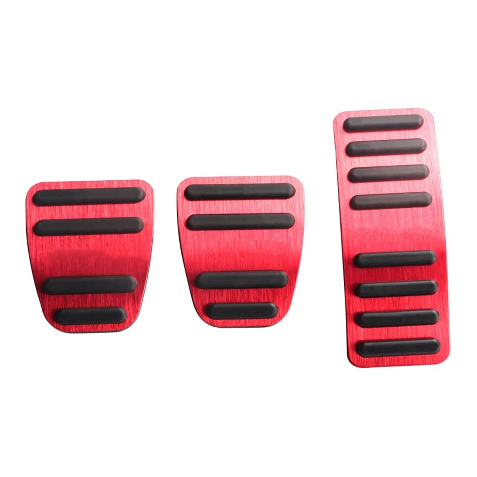 Pedalkappen Für Chery Für Omoda 5 Für C5 FX 2022-2024 Aluminium Auto Fuß Accelerator Gas Bremspedale Kupplung Abdeckung Anti-Slip Pads Pedalauflage(MT Red) von NOVEMS