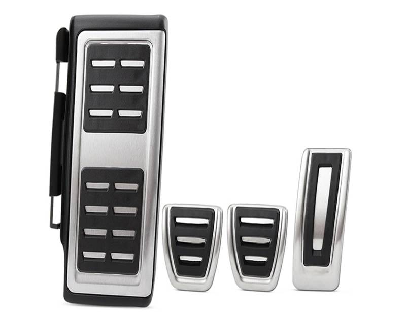 Pedalkappen Für Golf 7 R Für GTI MK7 Für Sportsvan (A7 AM) Für Tiguan Für Polo (A05 GP) Auto Kupplung Bremse Fußstütze Pedal Pedalauflage(4 pieces MT With Rest) von NOVEMS