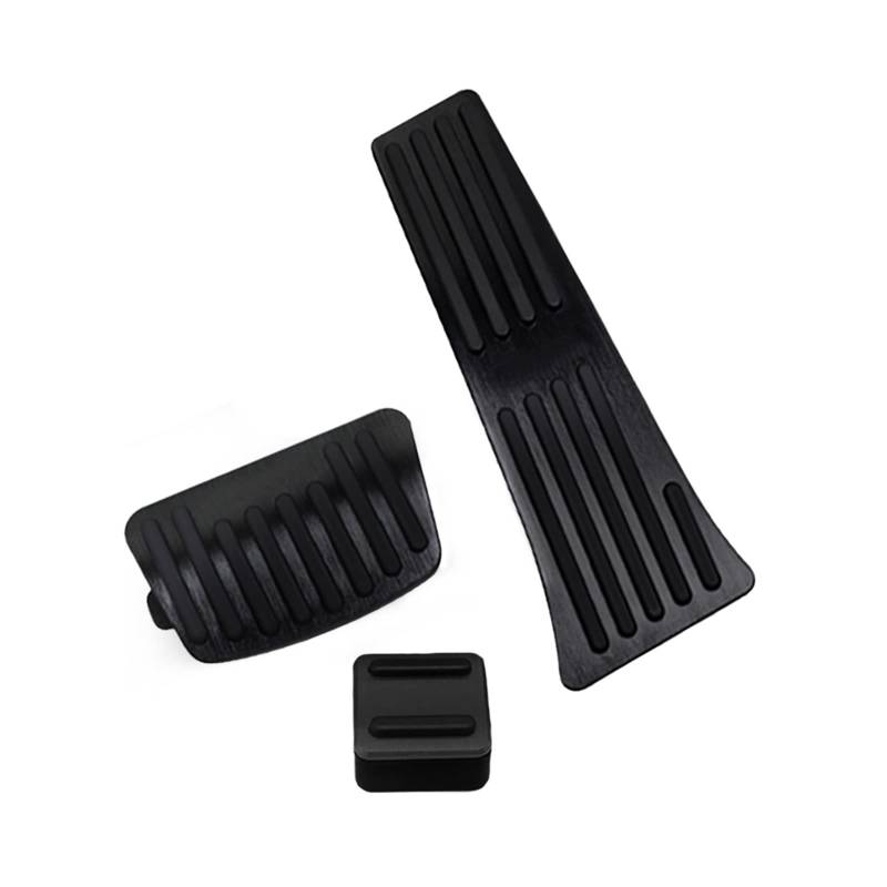 Pedalkappen Für Hyundai Für Tucson TL 2015-2020 Auto Accelerator Kraftstoff Bremse Kupplung Pedal Abdeckung Fußstütze Pedale Anti-Slip Pad Pedalauflage(Black AT 3pieces) von NOVEMS