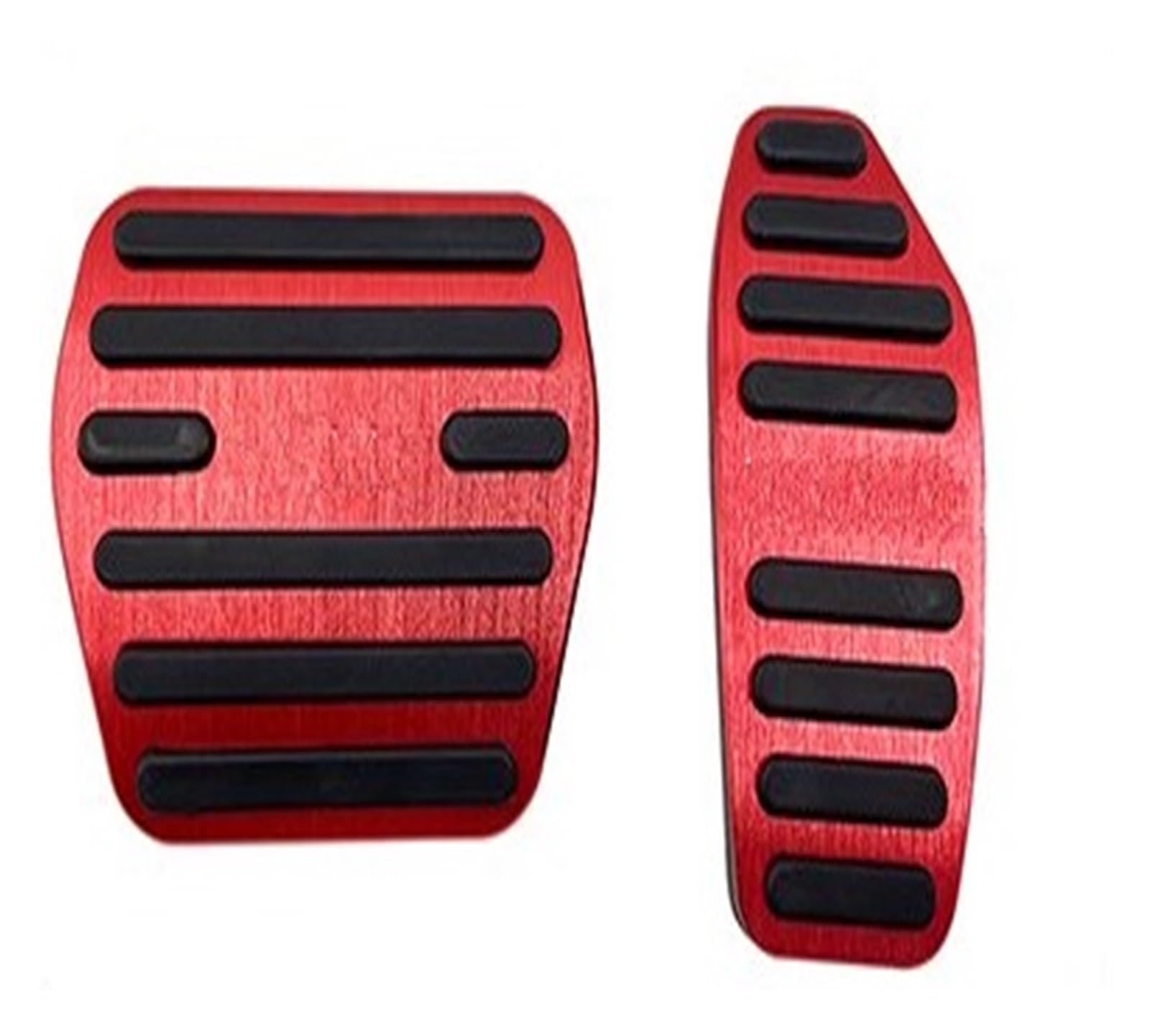 Pedalkappen Für Mitsubishi Für Outlander 2022 2023 Aluminium Auto Fuß Pedal Kraftstoff Beschleuniger Bremspedale Abdeckung Anti-Slip Pads Fall Pedalauflage(Red) von NOVEMS