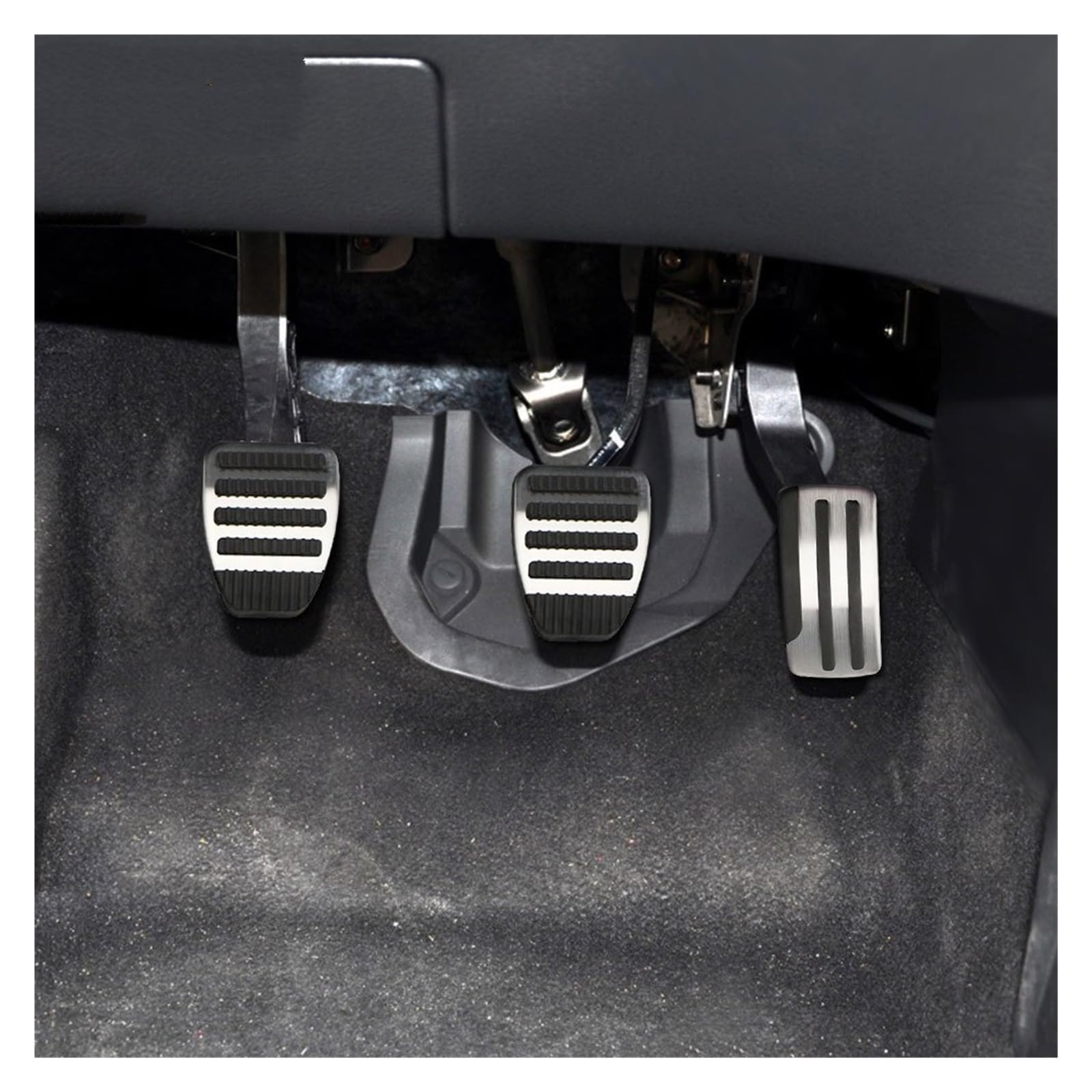 Pedalkappen Für Nissan Für Juke 2011-2018 Edelstahl Pedal Abdeckung AT MT Auto Pedale Protector Pad Matten Pedalauflage(MT 3pieces) von NOVEMS