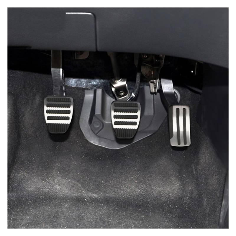 Pedalkappen Für Nissan Für Juke 2011-2018 Edelstahl Pedal Abdeckung AT MT Auto Pedale Protector Pad Matten Pedalauflage(MT 3pieces) von NOVEMS