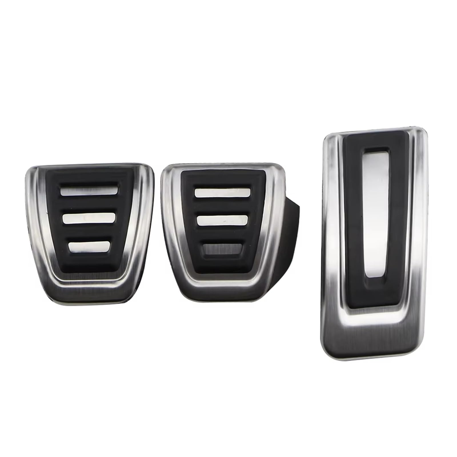 Pedalkappen Für Skoda Für Octavia 5E Für Rapid Für Superb IV Für Karoq Edelstahl Auto Pedale Kraftstoff Bremspedal Abdeckung Set Pedalauflage(MT) von NOVEMS