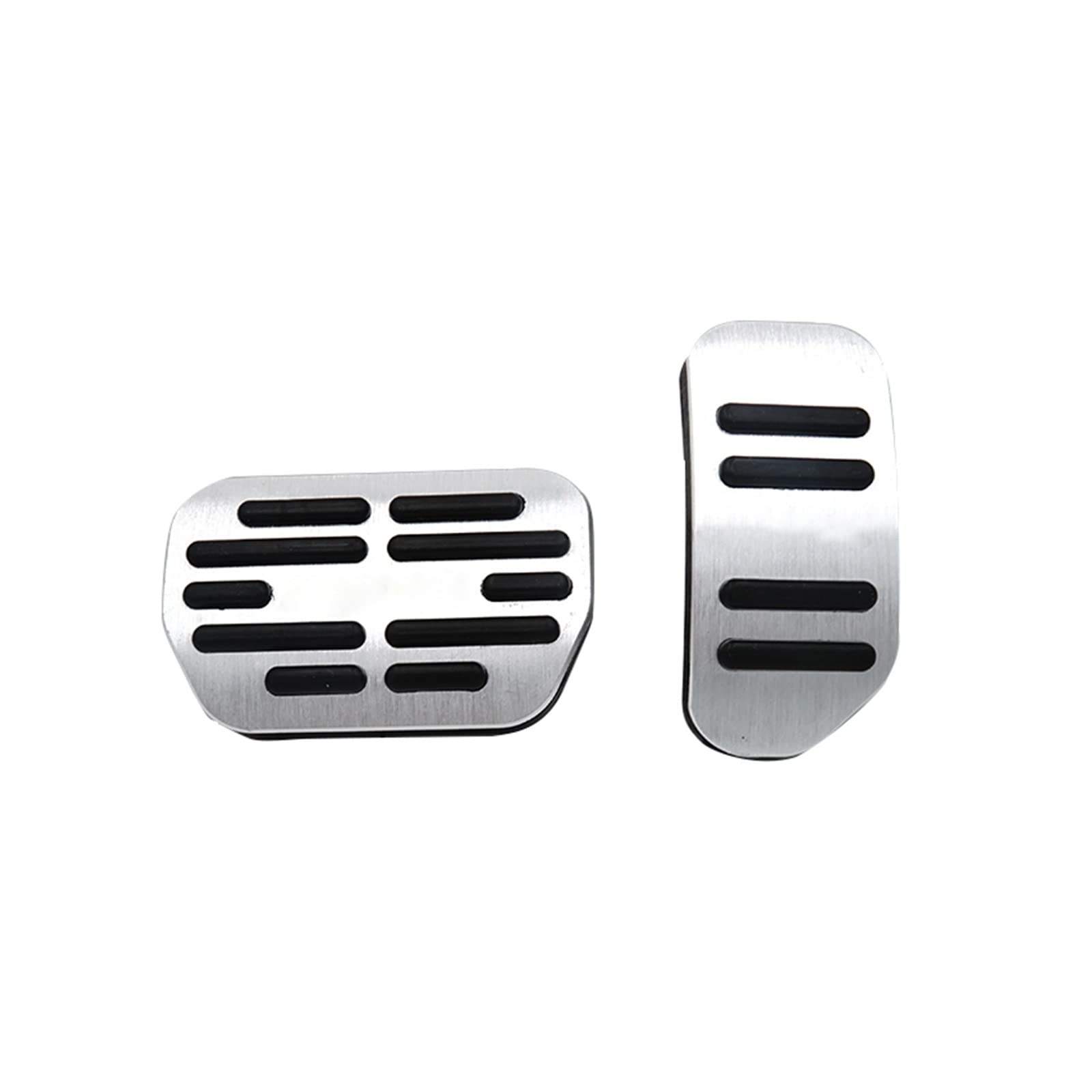 Pedalkappen Für Toyota Für RAV4 XA40 Für RAV 4 2014-2018 Aluminium Legierung Auto Fuß Pedal Gaspedal Bremspedale Abdeckung Nicht-Slip Pad Pedalauflage(Silber) von NOVEMS