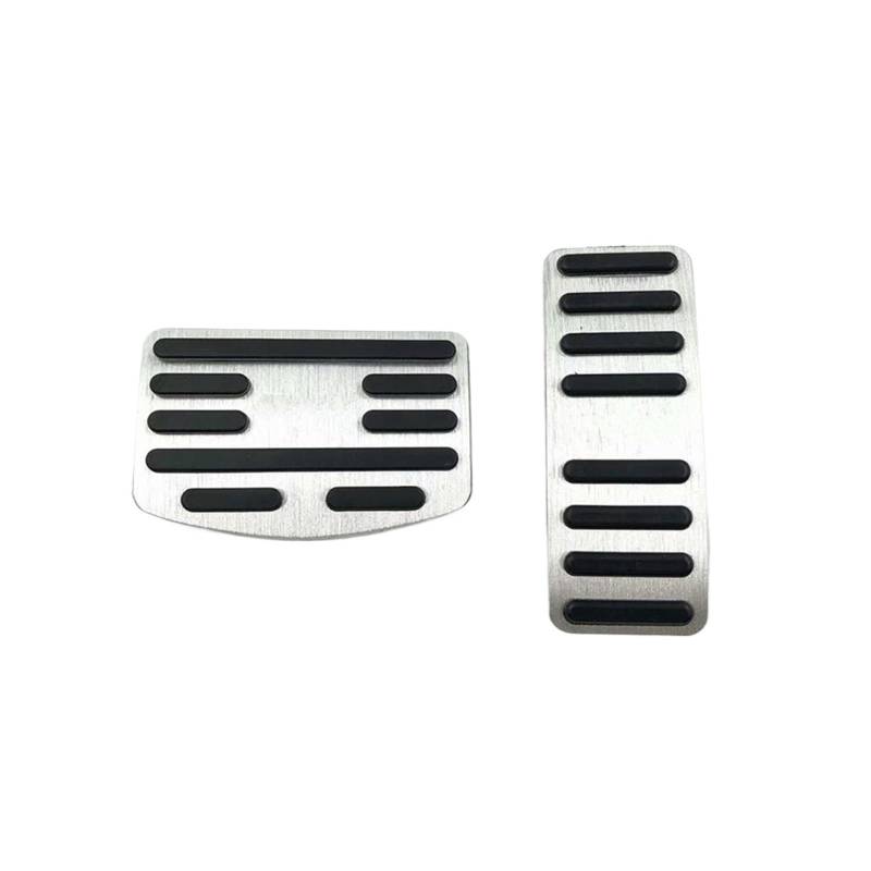 Pedalkappen Für Trumpchi GM6 M6 Für Pro 2019 2020 2021 Aluminium Auto Fuß Pedal Kraftstoff Beschleuniger Bremspedale Abdeckung Nicht-slip Pads Pedalauflage(Silber) von NOVEMS