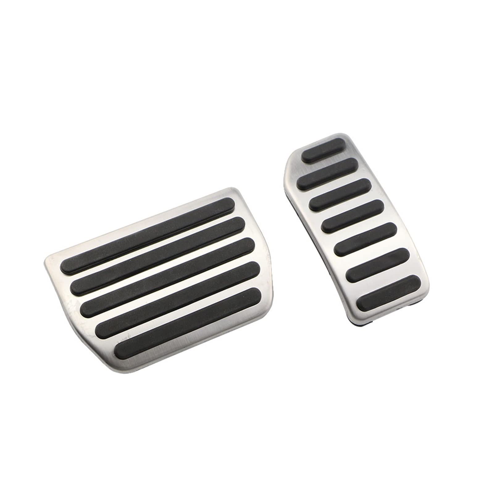 Pedalkappen Für Volvo Für S60 S60L Für V60 Für XC60 Edelstahl Fußstütze Pedal Gas & Bremspedal Anti-slip Pad Abdeckung AT MT Pedalauflage(AT pedal) von NOVEMS
