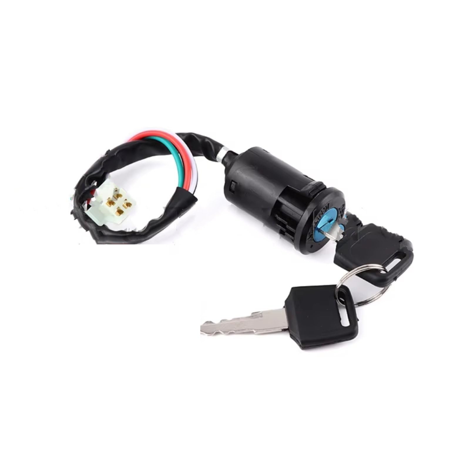 Zündschlüsselschalter 2 Drähte/4 Drähte Zündschalter Mit 2 Schlüsseln EIN-Aus-Sperre Für Elektroroller ATV Motorrad Motorrad ATV Quad Dirt Bike Teile Start Key Lock Schalter(A-4 Wires) von NOVEMS